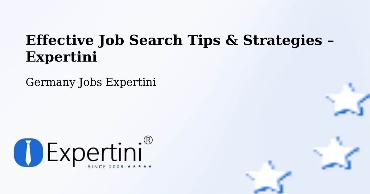 Job Search Tips & Strategies for Job Seekers – Mitte - Mitte, Germany Jobs Expertini